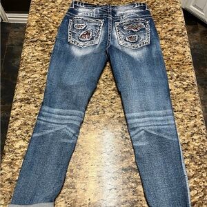 Miss me capri blue jeans sz 27